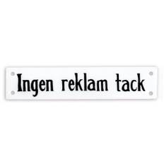 Skylt Ingen reklam 12 x 2,5 cm