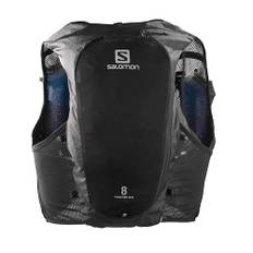 Salomon Adv Hydra Vest 8 Unisex Hydrationsväst terränglöpning vandring, komfort och stabilitet, snabb åtkomst till hydrering och enkelhet, svart, S
