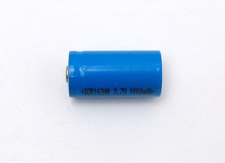 Genopladeligt batteri, 3.7V, 450mAh, 16340