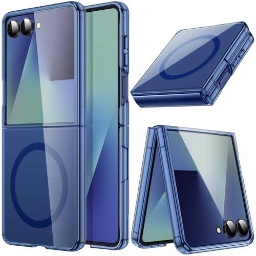 JETech Magnetiskt Skal för Samsung Galaxy Z Flip 7, Blue Shadow