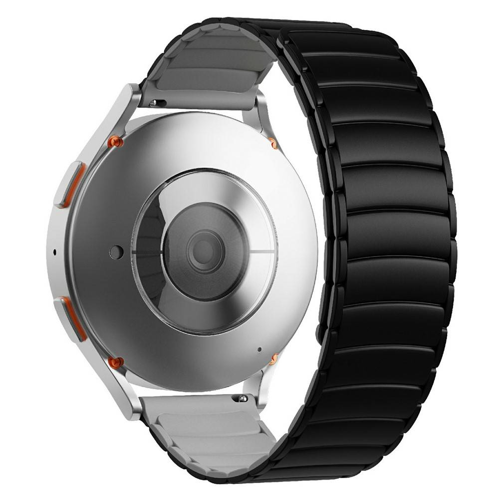 Samsung Galaxy Watch7 44/40mm - Magnetisk urrem i silikone 20mm - Sort