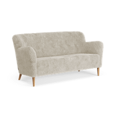 Swedese Nova 2-sits soffa fårskinn Moonlight-oljad ek - Beige
