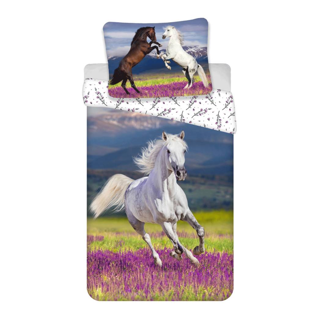 Horses Meadow påslakan 140×200 cm, örngott 70×90 cm