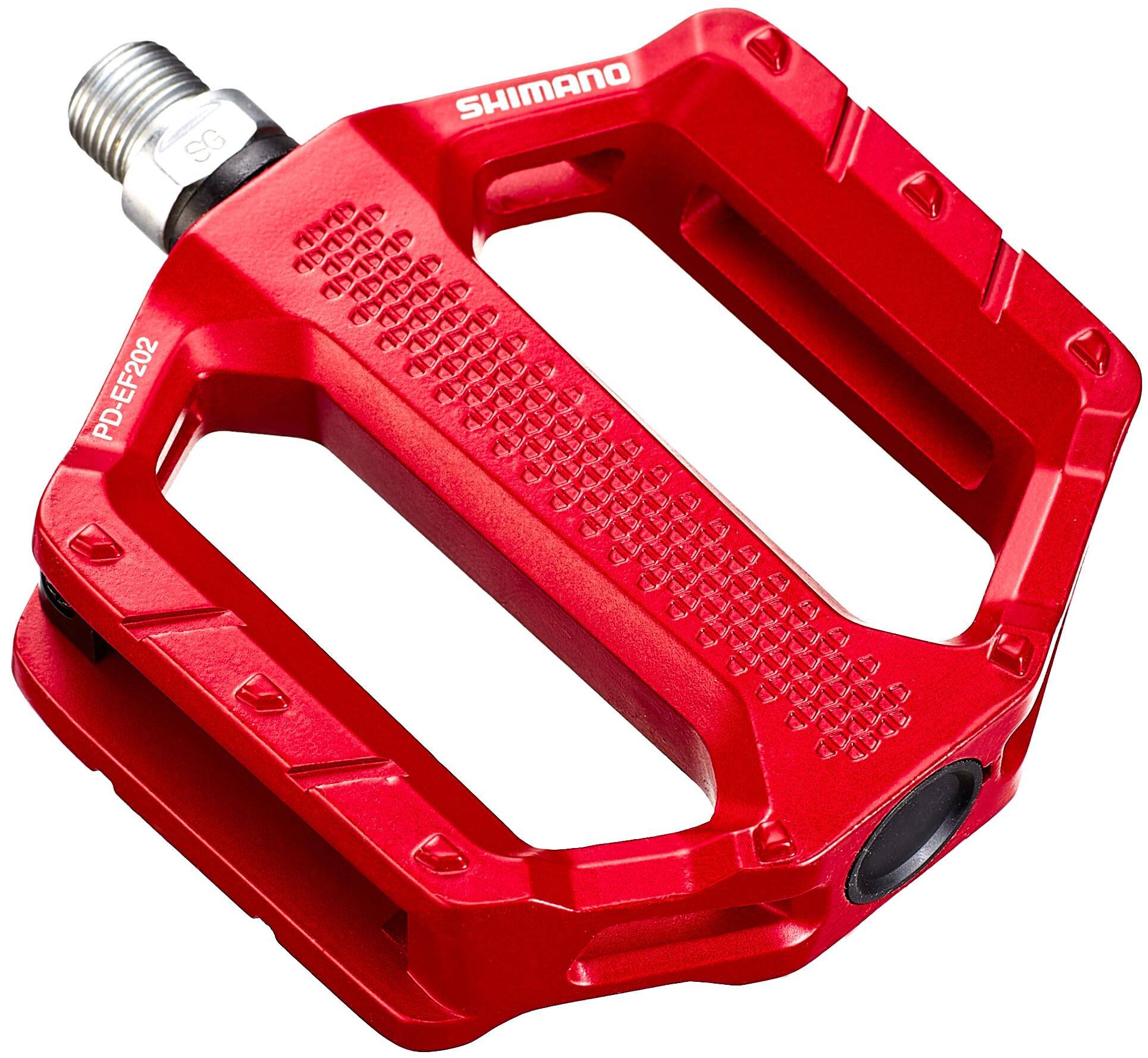 SHIMANO Flat Pedals Red PD-EF202