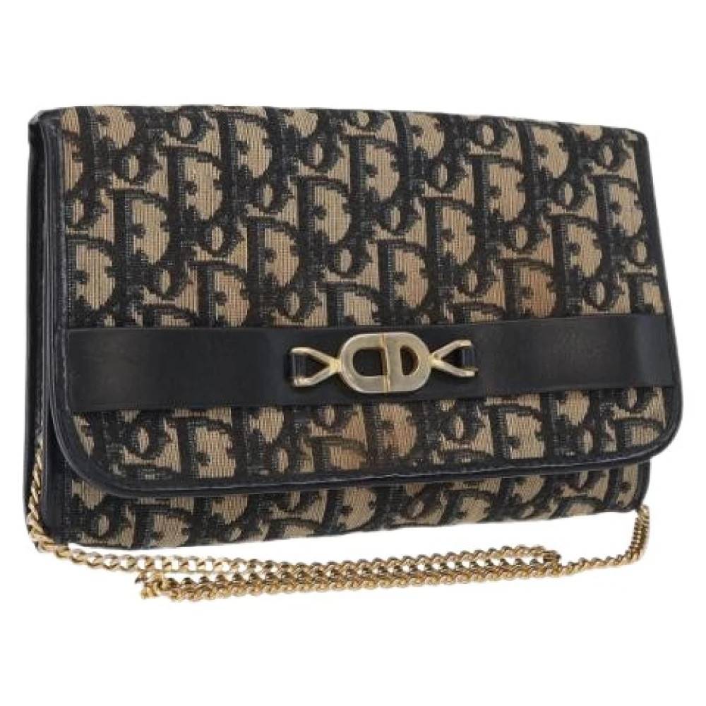 Dior Vintage Pre-owned Vintage Trotter Canvas Skuldertaske - Vintage - Dame - Flerfarvet - ONE SIZE - Uld