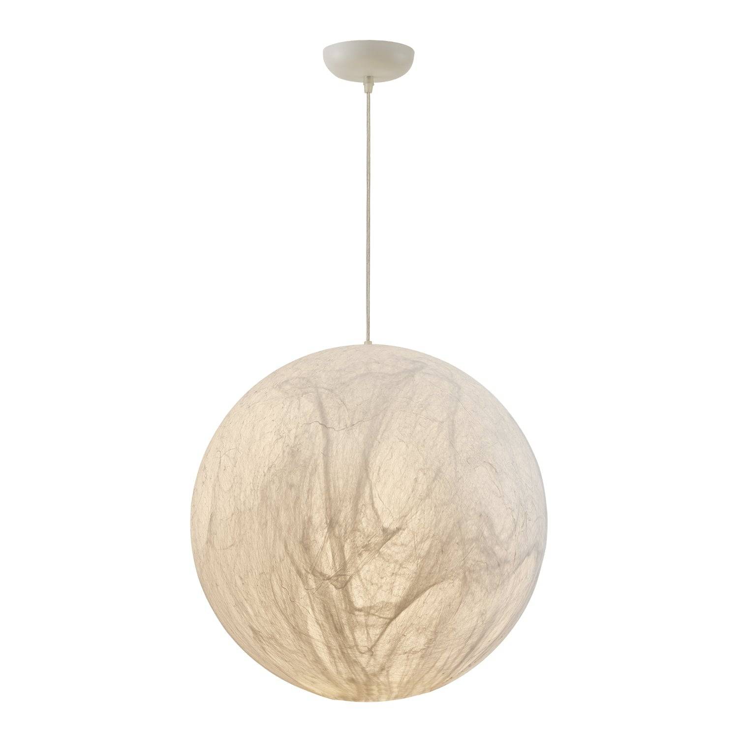 EclatSelene Taklampa - Lyxig Naturlig Siden Taklampa - 40 cm x 40 cm