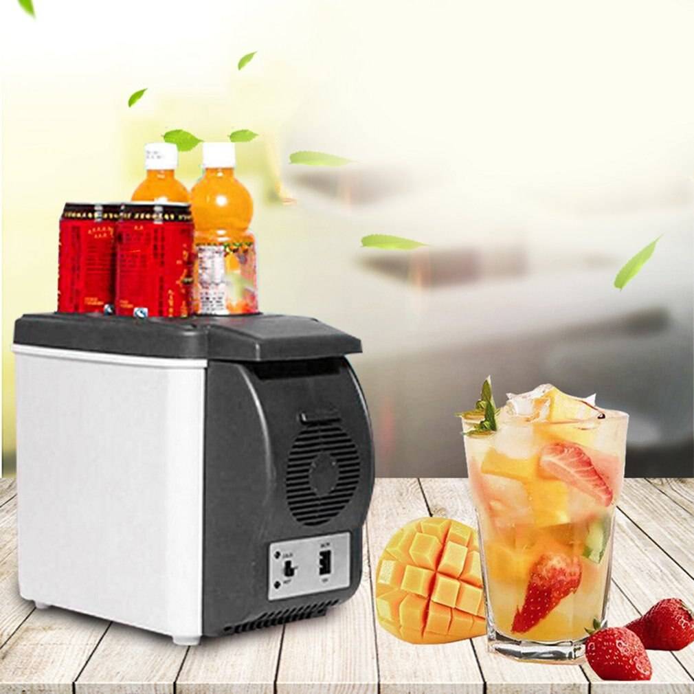 12v 6l mini bil kylskåp dubbel användning dryck kylare varmare abs bärbar utomhus resa frys universal kylskåp