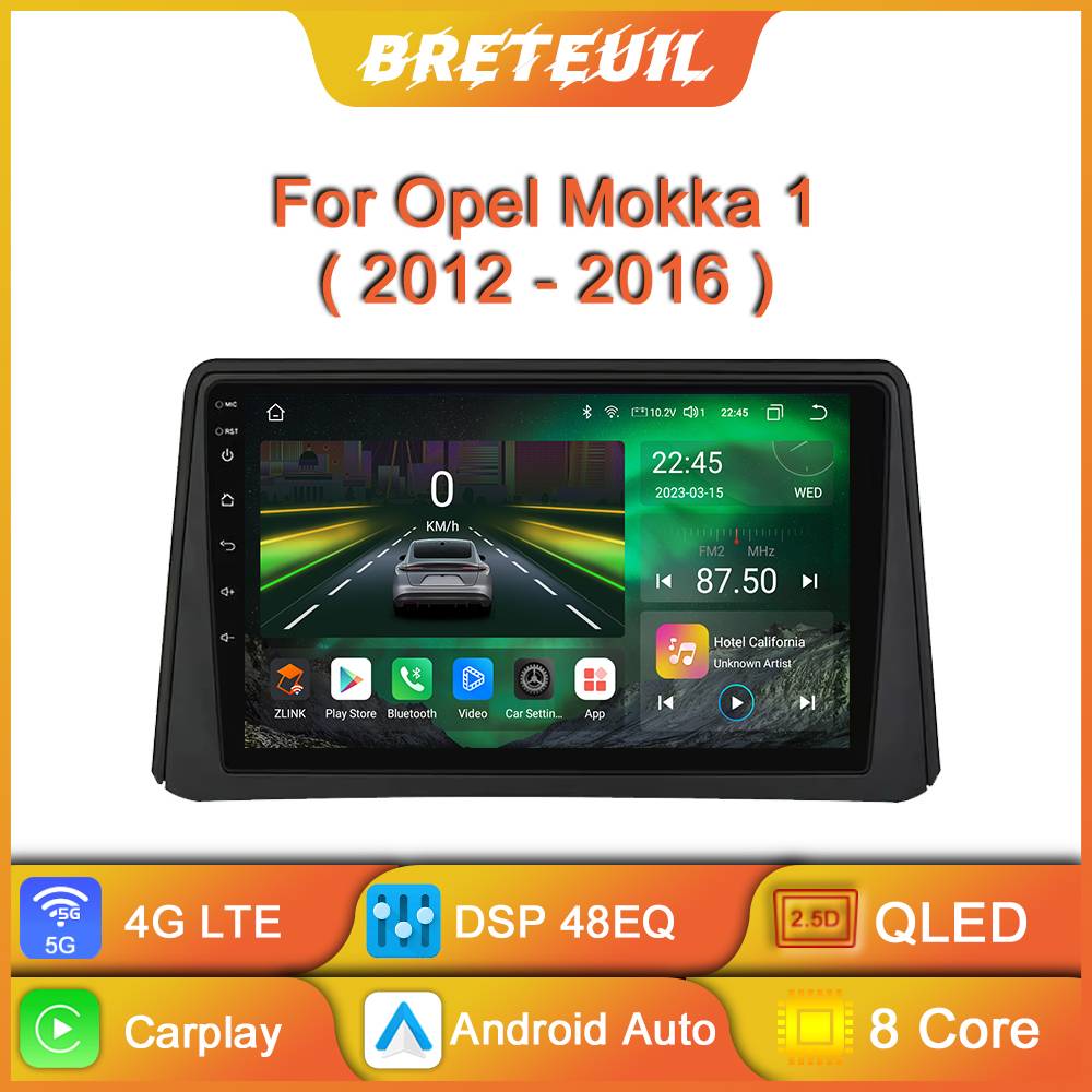 For Vauxhall Opel Mokka 2012 - 2016 Car Radio Android Multimedia Video Player Navigation GPS Carplay Touch Screen Auto Stereo