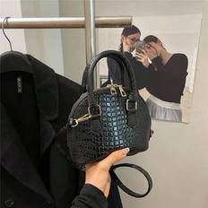 Retro Shell Tote Bag, Women Perfect Shoulder Handbag - Black - one-size