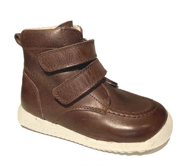 Arautorap (RAP) korte sporty velcro vinterstøvler, mørkebrun java