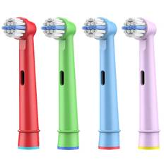 TEMU Set Of 4 Replacement Heads For Youth Toothbrushes, Compatible With Oral-b Electric Toothbrushes.