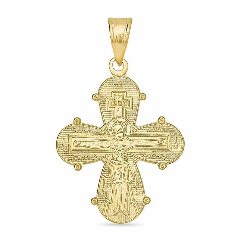 18 x 30 mm dagmarkors i 14 karat guld - Amoré - Vedhæng