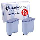 2 x Trade-Shop vattenfilter kompatibelt med Philips LatteGo, 5400, 5000, 4300, 3200, 3100, 2200, 1200-serien helautomatisk kaffemaskin