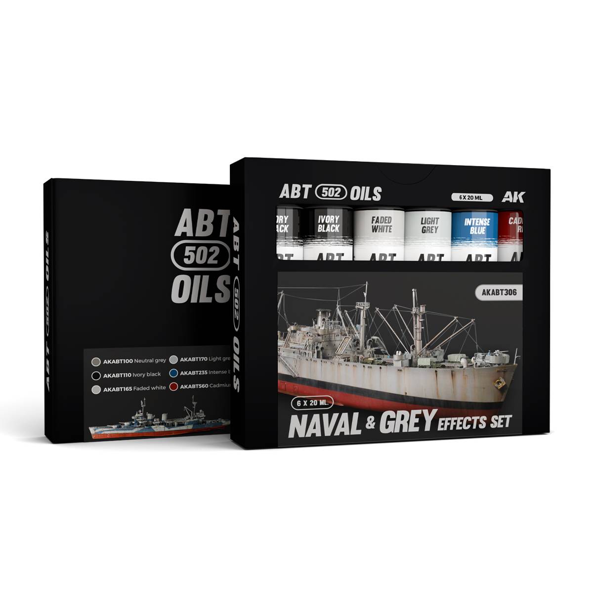 AK Oil Color: Naval and Grey Effects Set