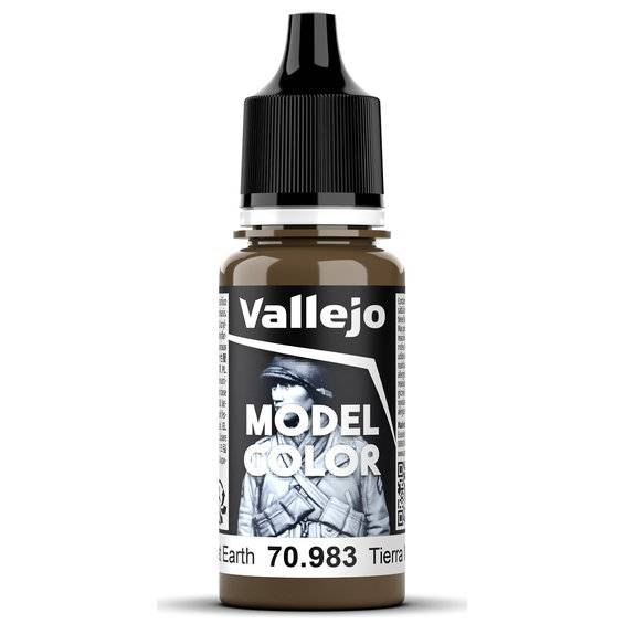 Vallejo Model Color 18 ml Flat earth mat 983 - Brun