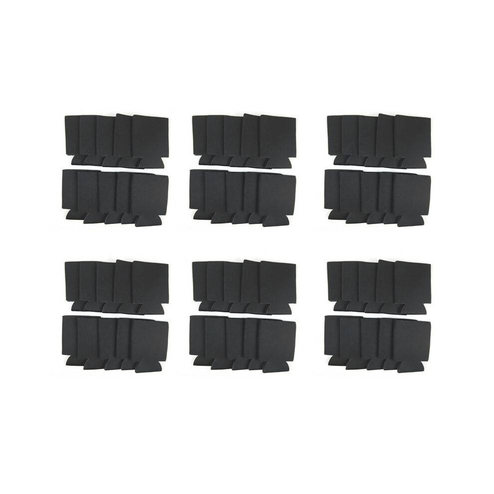 60PCS Neoprene Beer Can Cooler Drink Cup Bottle Sleeve Insulator Wrap Cover New Black
