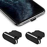 iMangoo dammskydd pluggar för iPhone 14/14 Plus/14 Pro/14 Pro Max/13/13 mini/13 Pro/13/12/11/11 Pro Max/SE/XR, dammplugg 2-pack med bärväska silikonklämma, dammkontakt, skydd för iPad Air Mini
