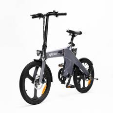 DYU T1 Electric Bike 250W Brushless Motor 36V10AH Lithium Battery Magnesium Alloy E-bike Adult 20-in Tire Fold Electric Bicycle grå