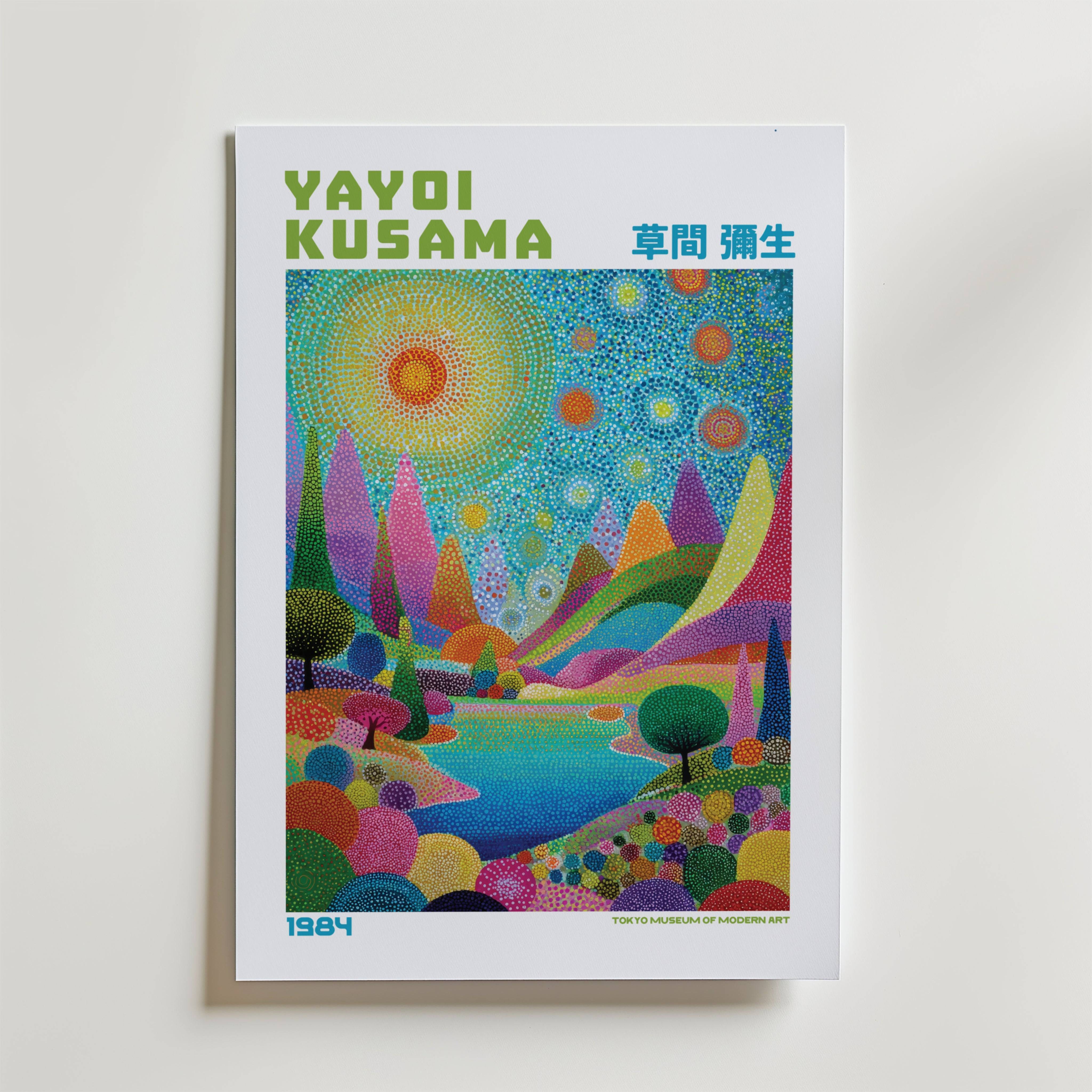 Yayoi Kusama Radiant Garden 1984 Poster - Fine Art Poster 70x100 cm