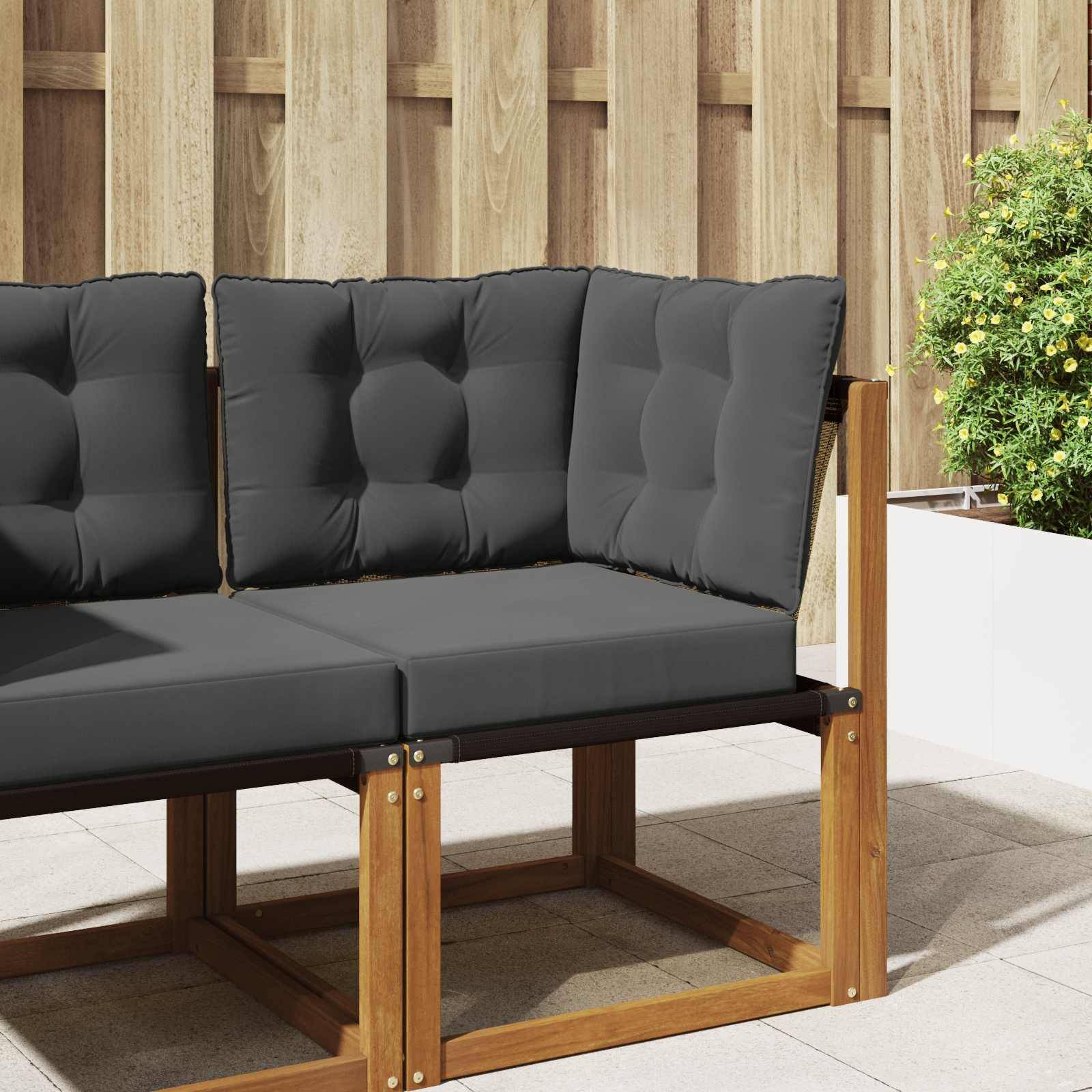 vidaXL Udendørs Sofa Pude Polyester Antracit 60 x 40 x 10 cm
