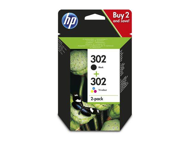 Bläckpatroner HP X4D37AE 302 2st