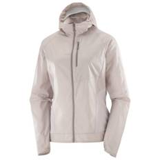 Salomon Women's Bonatti Cross Wind Hoodie Löparjacka Dam Storlek M Färg grå