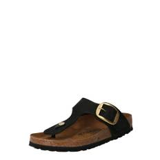 BIRKENSTOCK Klipklappere 'Gizeh Big Buckle'  guld / sort - 42