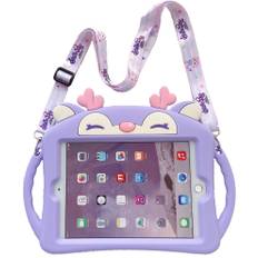 Trolsk Purple Deer (iPad 10,2) - Kids Case with strap - Lila/
