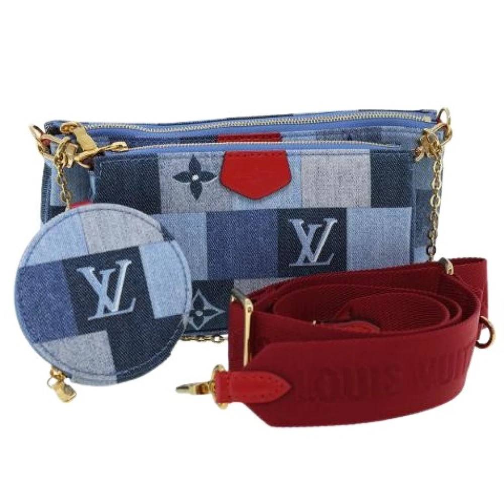 Louis Vuitton Vintage - Pre-owned Multi Pochette Accessoires Vintage - Dam - ONE Size - Denim