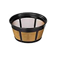 Kaffefilterkorg, kaffefilter, 119 mm återanvändbart häll över kaffefilter, rostfritt stål kaffefilter återanvändbart papper permanent droppe för hemmakontor