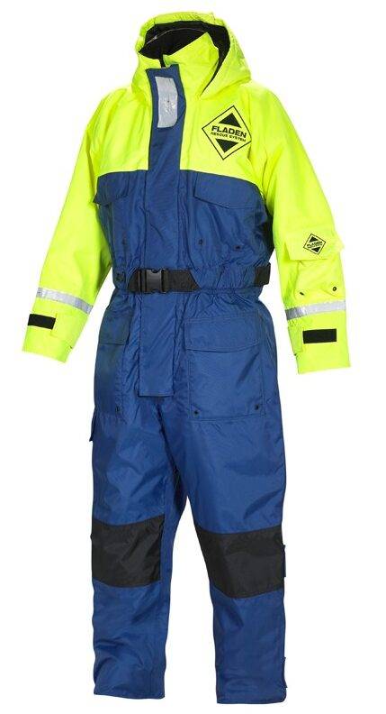 Fladen Flydedragt 845 BG Blå-Gul (Størrelse: XL).