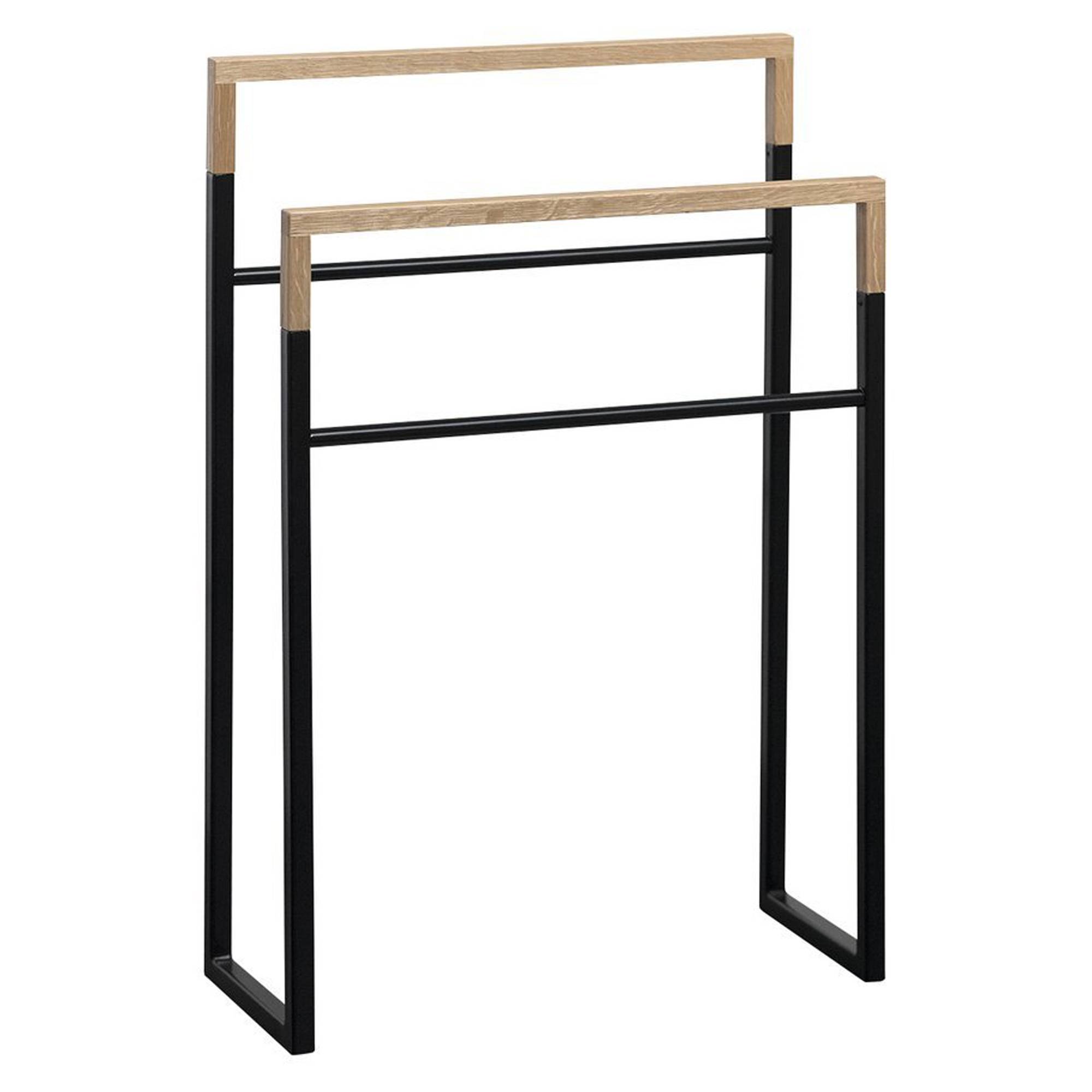 Fristående Handdukshängare Soppio Svart-Ek Matt 55x80 cm