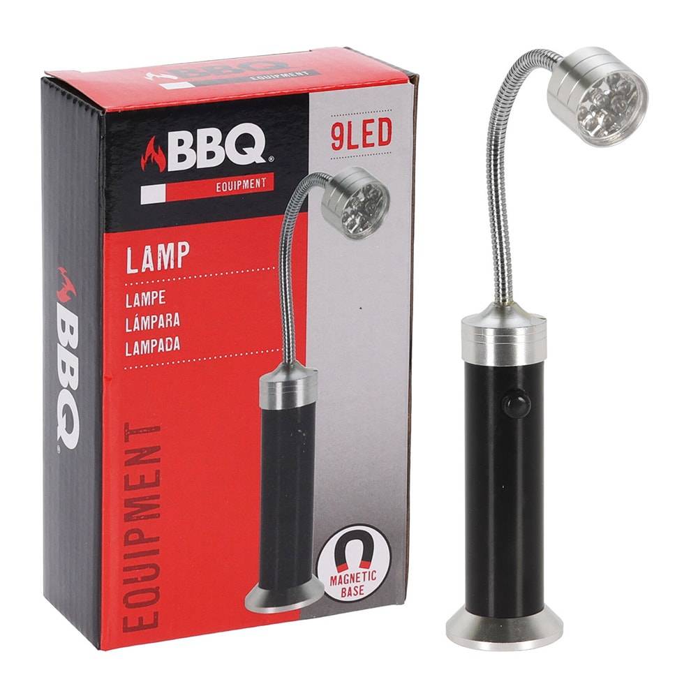 Grilllampa med magnet / magnetisk grillampa / BBQ-lampa med LED
