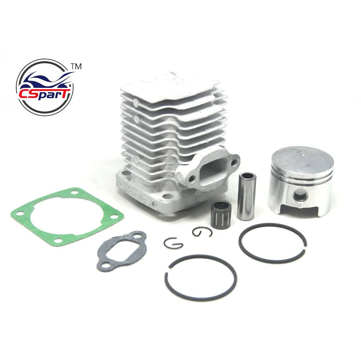 44mm 10mm 12mm 44-6 44-5 -cylinders kolvkit för 49cc 2 -taktsmotor mini moto smutsfickcykel atv quad minimoto smutscykel - 12mm stift