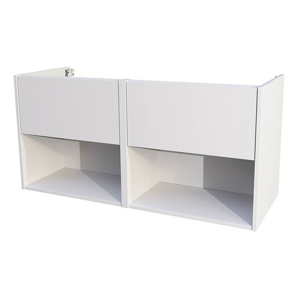 TVÄTTSTÄLLSSKÅP CAMARGUE AURA DUBBEL PORSLIN 120CM 2 LÅDOR & BOXAR SLÄT LAV