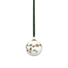 Hammershøi Christmas Kugle 2025 Ø6 cm hvid m. deko
