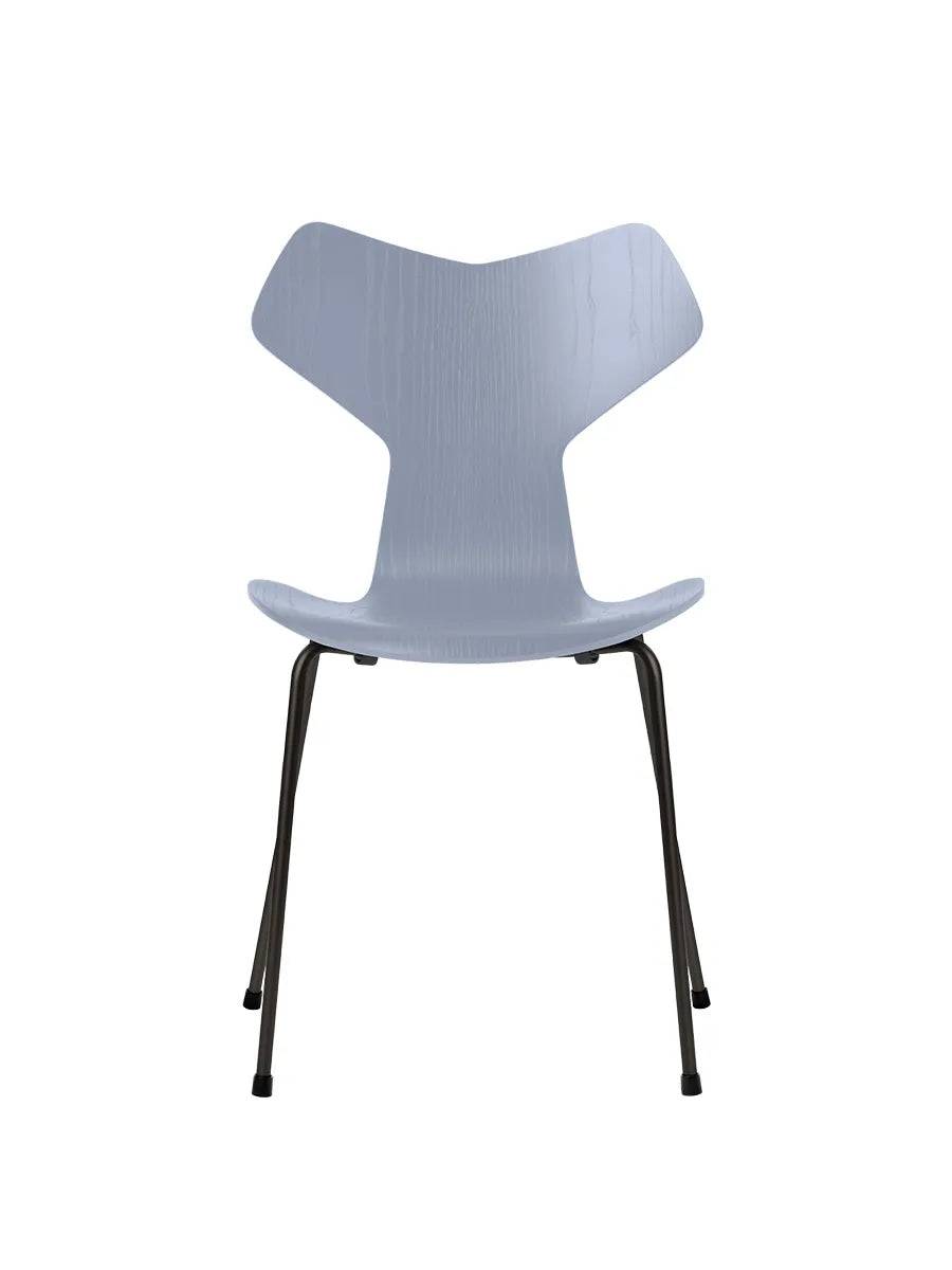 3130 Grand Prix stol i farvet ask af Arne Jacobsen Lavender Blue / Sort - Jacobsen Plus