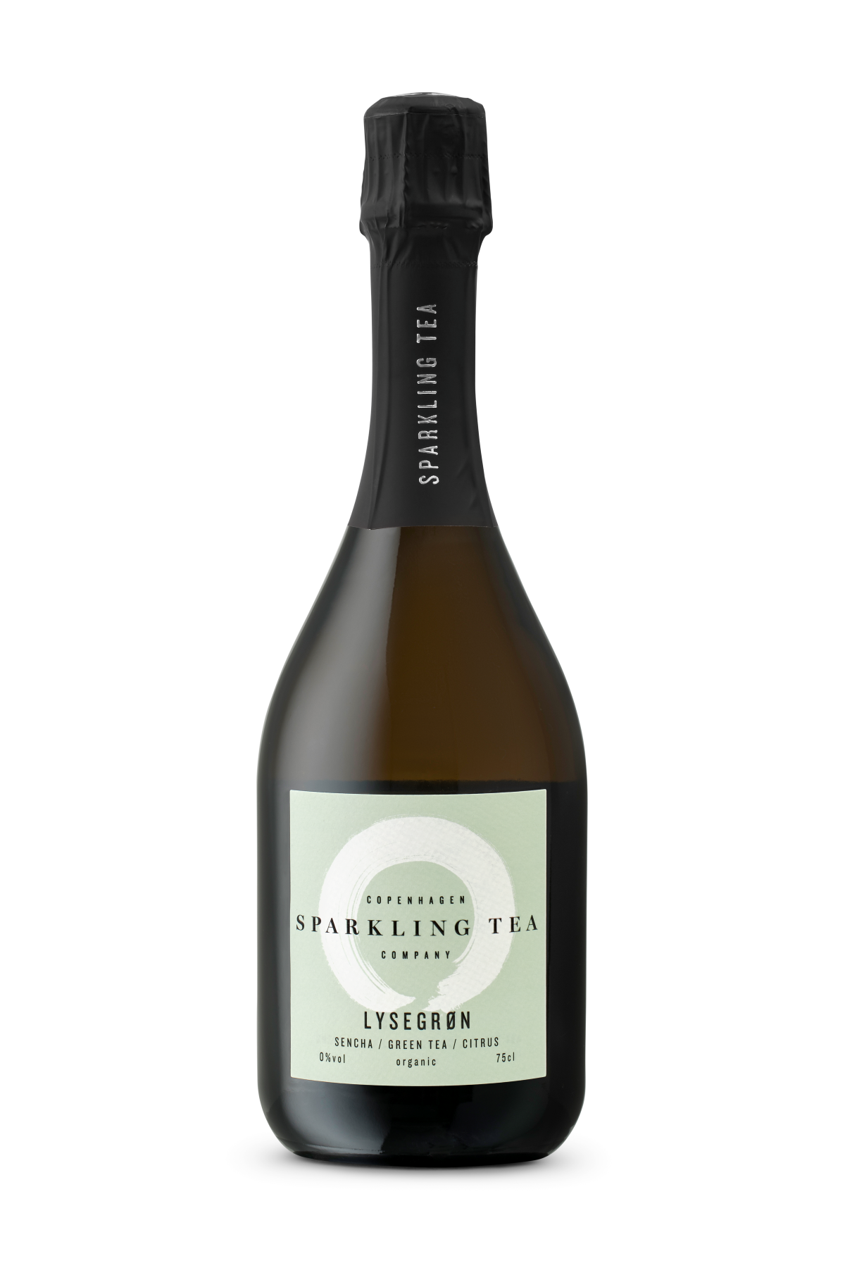 Sparkling Tea med grøn te og citron - Lysegrøn - Lille - 37,5 cl