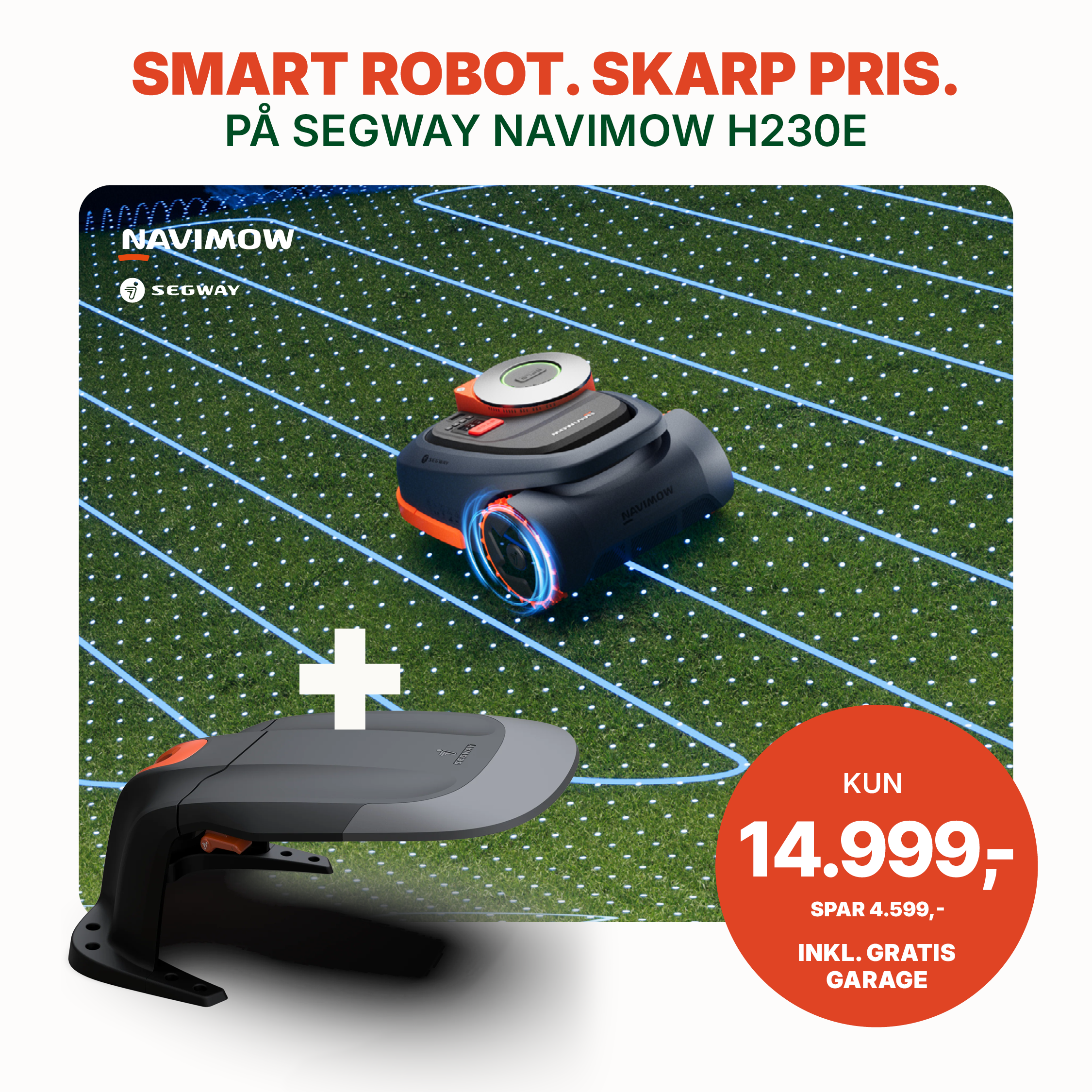 Segway Navimow H230E LiDAR robotplæneklipper