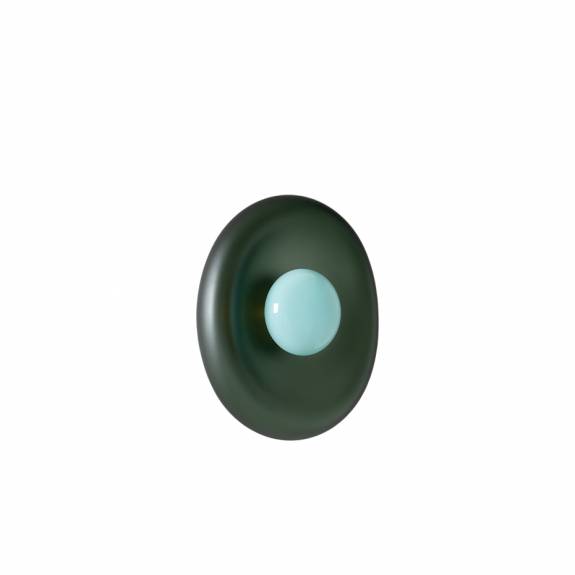 Pillow Taklampa/Vägglampa Large Brushed Brass/Smoke Gray/Celadon