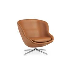Hyg Snurrfåtölj | Låg - Silver, Beige, Grå, Blå, Turkos, Rosa, Brun, Röd, Gul, Orange, Svart, Grön, Natur, Aluminium