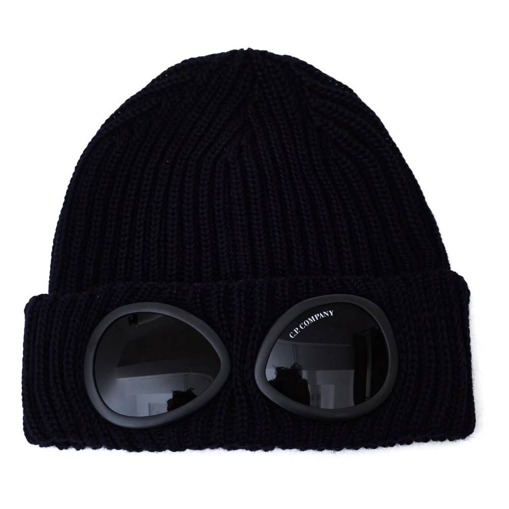 C.P. Company Goggle Beanie - Accessories - Herre - Blå - ONE SIZE - Uld