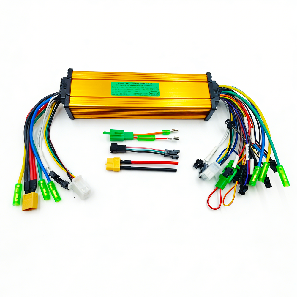 BLDC Controller 36V-60V Sine Wave Dual Drive E-Bike Controller 350W-1000W Three Mode Electric Scooter Accessories