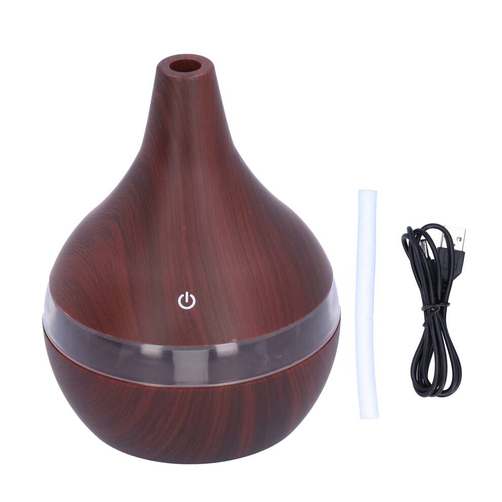 USB-luftfugter med berøringsknap, 300 ml lydløs, kølende aromaterapidiffuser, perfekt til soveværelse, stue med ultralydsteknologi