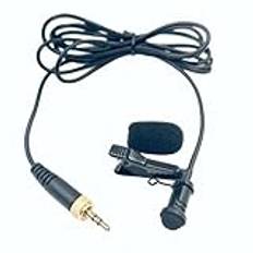 MICMXMO Lavalier Lapel mikrofon kompatibel med Sennheiser EW100 EW300 EW500 SK100 trådlös sändare, 3,5 mm TRS rundstrålande kondensator Lav-mikrofon för anslutning för streaming Vlog 1,5 m