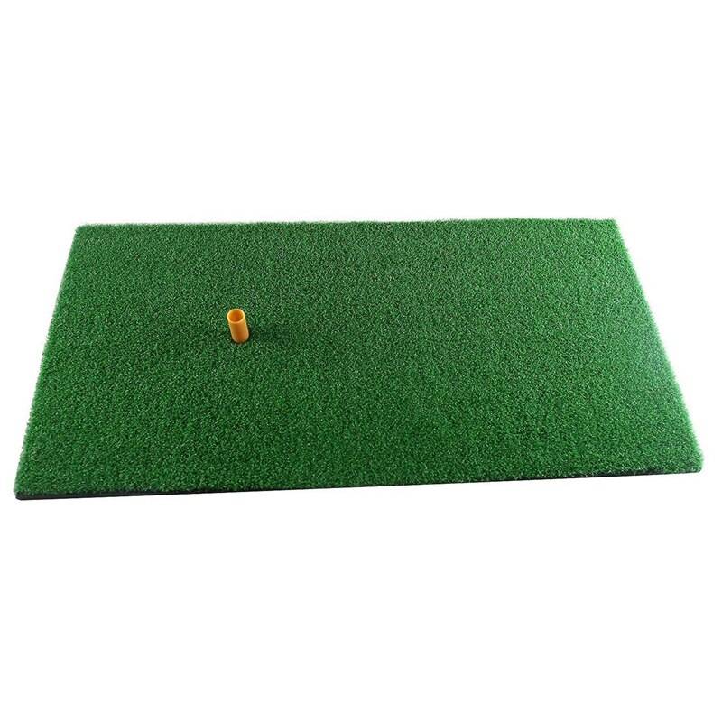 Golfmatta 12 tum x24 tums bostäder träningsmatta gummi tee hållare