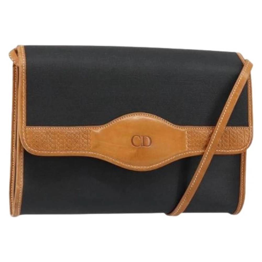 Dior Vintage Pre-owned Vintage CD Logo Skuldertaske - Vintage - Dame - Sort - ONE SIZE - Uld