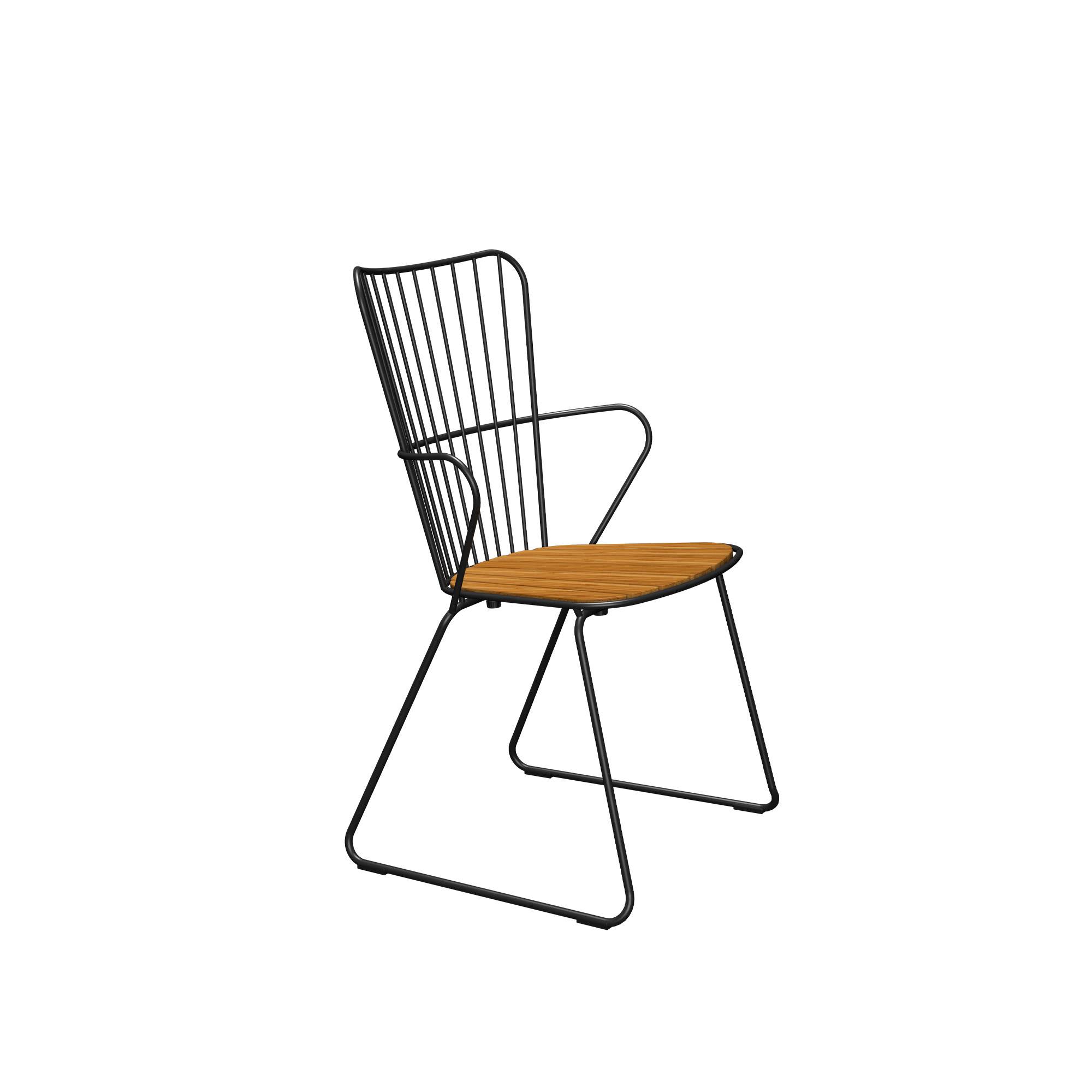 Houe - PAON Dining Chair - Black - Matbord utomhus - Henrik Pedersen - Svart - Metall/Trä