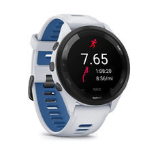 Garmin Unisex Forerunner 265 Music Running Watch in Whitestone/Tidal Blue