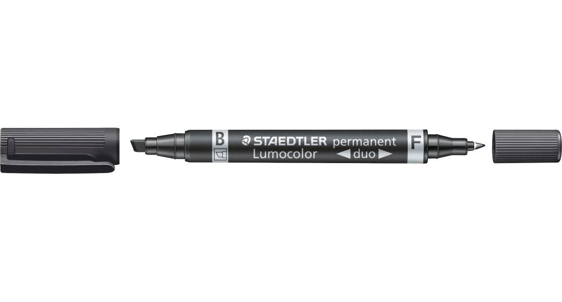 Staedtler Lumocolor Duo Märkpenna 348B, permanent,